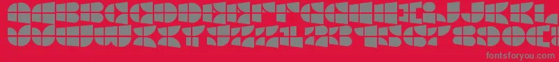 WindowsIconFont Font – Gray Fonts on Red Background