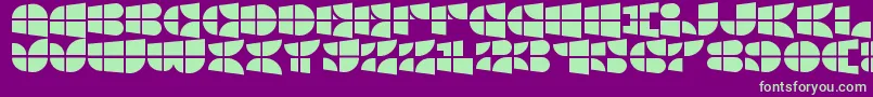 Fonte WindowsIconFont – fontes verdes em um fundo violeta