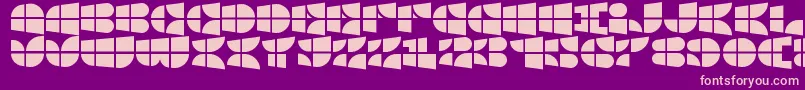 WindowsIconFont-Schriftart – Rosa Schriften auf violettem Hintergrund