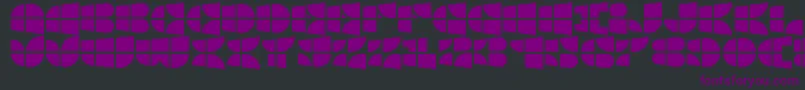 Czcionka WindowsIconFont – fioletowe czcionki na czarnym tle