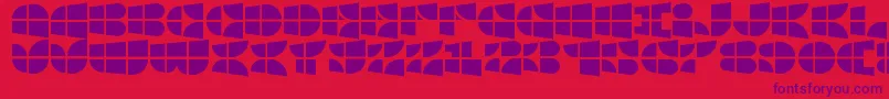 WindowsIconFont Font – Purple Fonts on Red Background