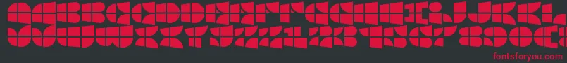 WindowsIconFont Font – Red Fonts on Black Background