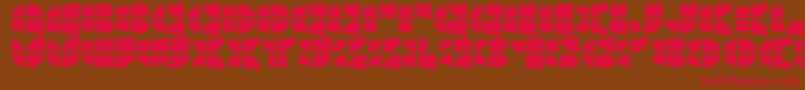 WindowsIconFont Font – Red Fonts on Brown Background