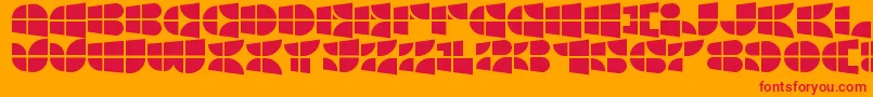 WindowsIconFont Font – Red Fonts on Orange Background
