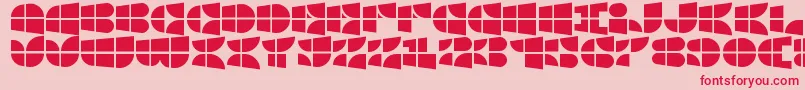 WindowsIconFont-Schriftart – Rote Schriften auf rosa Hintergrund