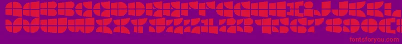 Шрифт WindowsIconFont – красные шрифты на фиолетовом фоне