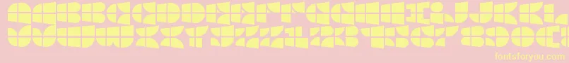 WindowsIconFont-Schriftart – Gelbe Schriften auf rosa Hintergrund