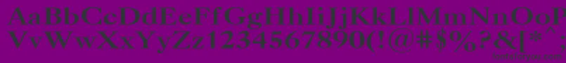 フォントUkCaslonBold – 紫の背景に黒い文字