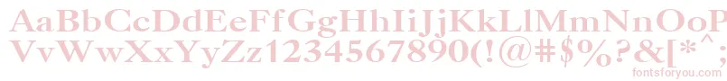 UkCaslonBold Font – Pink Fonts on White Background