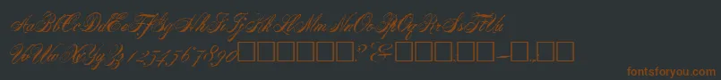 HalifaxRegular Font – Brown Fonts on Black Background