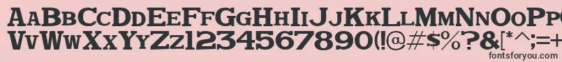 DekkaDenseJl Font – Black Fonts on Pink Background