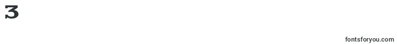 フォントDekkaDenseJl – フォント数字3