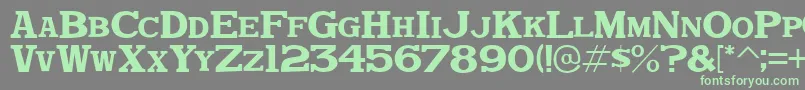 DekkaDenseJl Font – Green Fonts on Gray Background