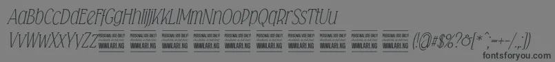 Falkinserifitalicpersonal Font – Black Fonts on Gray Background