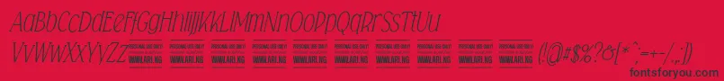 fuente Falkinserifitalicpersonal – Fuentes Negras Sobre Fondo Rojo