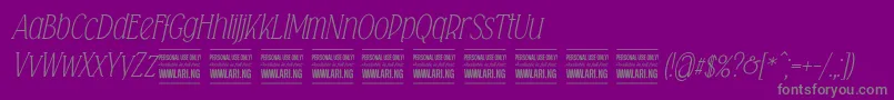 Police Falkinserifitalicpersonal – polices grises sur fond violet
