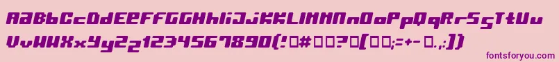 PormaskRemix Font – Purple Fonts on Pink Background
