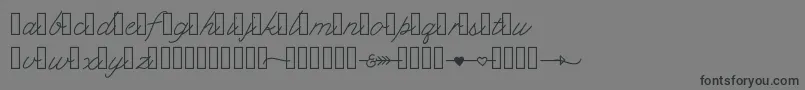 Klcupid Font – Black Fonts on Gray Background