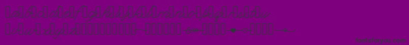 Klcupid Font – Black Fonts on Purple Background