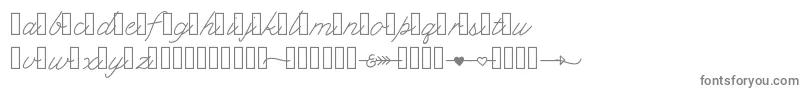 Klcupid Font – Gray Fonts on White Background