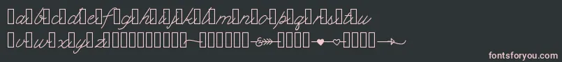 Klcupid Font – Pink Fonts on Black Background