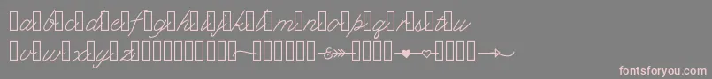 Klcupid Font – Pink Fonts on Gray Background