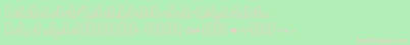 Klcupid Font – Pink Fonts on Green Background