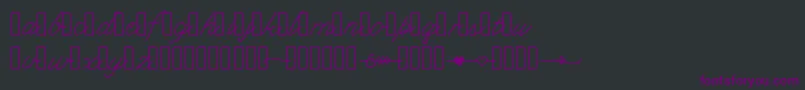 Klcupid Font – Purple Fonts on Black Background