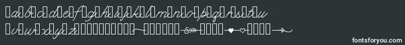 Klcupid Font – White Fonts on Black Background