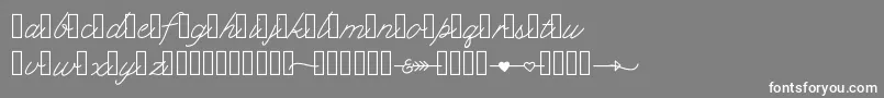 Klcupid Font – White Fonts on Gray Background