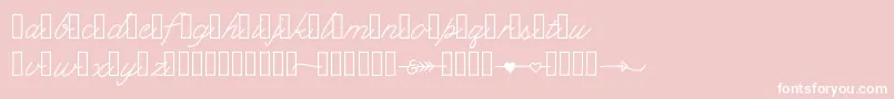 Klcupid Font – White Fonts on Pink Background