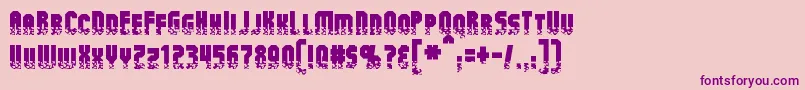 AlphaMutation Font – Purple Fonts on Pink Background