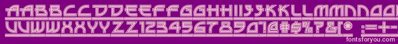 Drive ffy Font – Pink Fonts on Purple Background