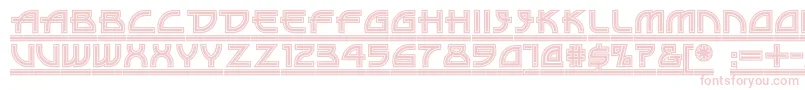 Drive ffy Font – Pink Fonts on White Background