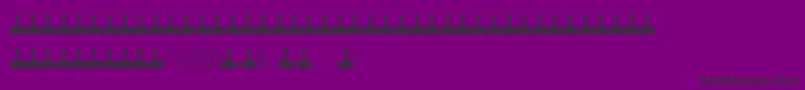 フォントArch – 紫の背景に黒い文字