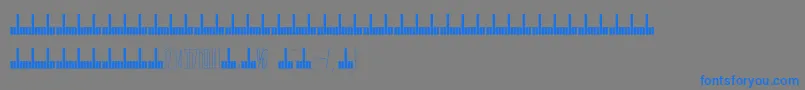 Arch Font – Blue Fonts on Gray Background