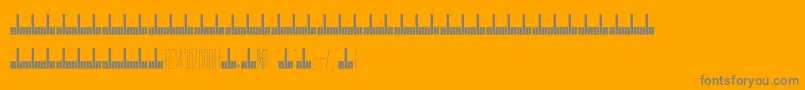 フォントArch – オレンジの背景に灰色の文字