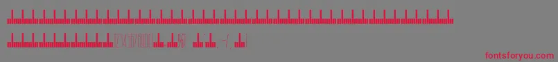 フォントArch – 赤い文字の灰色の背景