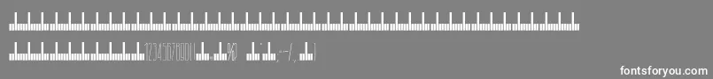 Arch Font – White Fonts on Gray Background