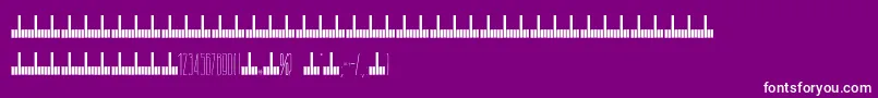 Arch Font – White Fonts on Purple Background