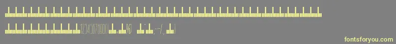 Шрифт Arch – жёлтые шрифты на сером фоне