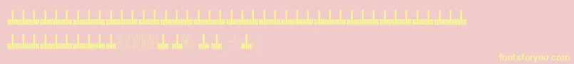 Arch Font – Yellow Fonts on Pink Background