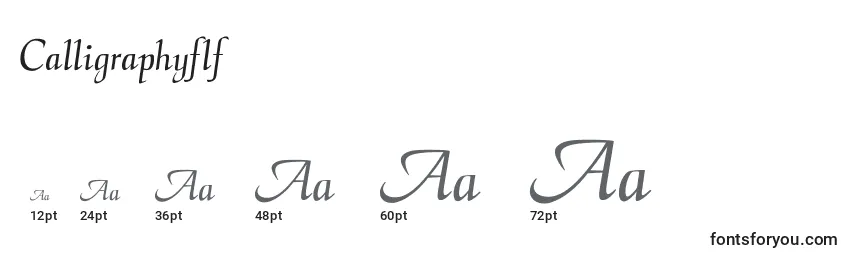 Calligraphyflf Font Sizes