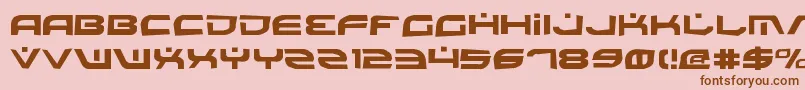 Battlev2r Font – Brown Fonts on Pink Background