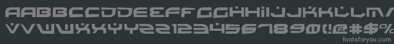 Battlev2r-Schriftart – Graue Schriften auf schwarzem Hintergrund