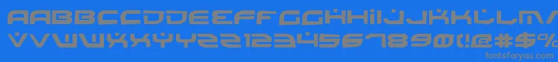 Battlev2r Font – Gray Fonts on Blue Background