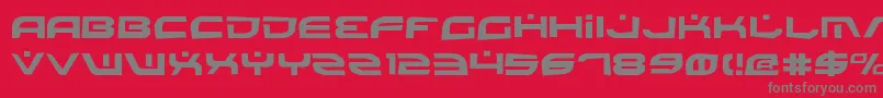 Battlev2r Font – Gray Fonts on Red Background