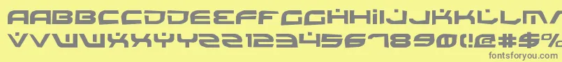 Battlev2r-Schriftart – Graue Schriften auf gelbem Hintergrund