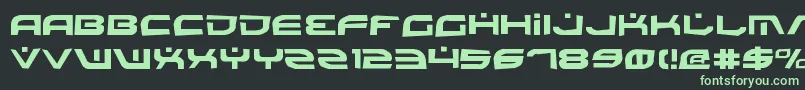 Battlev2r Font – Green Fonts on Black Background