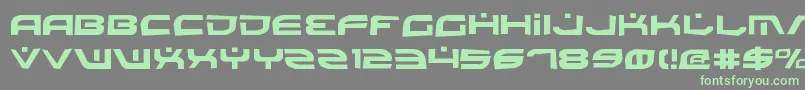 Battlev2r Font – Green Fonts on Gray Background